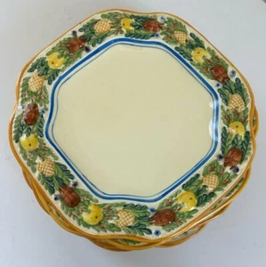 Vintage Adams Royal Titian Ware Della Robbia Plates Majolica 8" - Picture 1 of 11