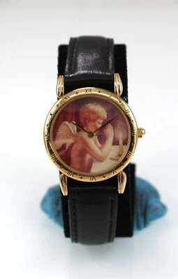 Relic Watch Women Gold Stainless St Black Leather WR Battery Multicolor Quartz - Image 1 of 4