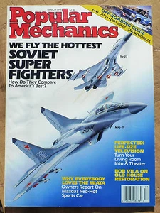 Popular Mechanics marzo de 1991. Super Fighters soviéticos, guía todoterreno, Miata - Imagen 1 de 4
