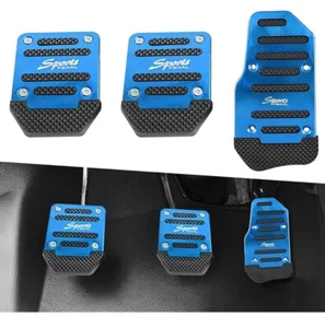 Car Accessories Non-Slip Aluminum Alloy Pedal Anti-Rubbing Manual/Automatic 3X - Picture 1 of 5