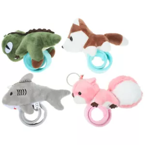 4 Pcs Stuffed Animal Bracelet Huggers Slap Animals Child Wristband Bracelets - Picture 1 of 12