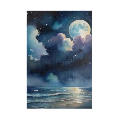 Moon and Sea Jigsaw Puzzle (110, 252, 520, 1014-piece) Great Gift!  - Image 1 of 4