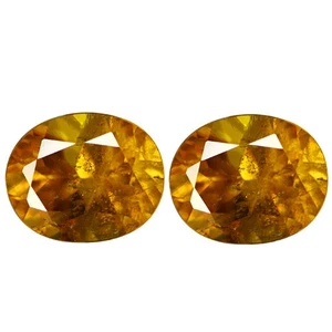 1.91 Ct VS [2Pcs Pair] World class Oval 6.3 x 5.6 MM Green Real Sphene Titanite - Picture 1 of 4