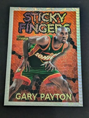 1996-97 Topps Sticky Fingers Gary Payton Lo mejor de la temporada #16 Seattle Supersonics Foto 1 de 2