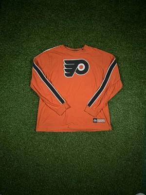 Camiseta de manga larga Majestic x NHL Philadelphia Flyers para hombre talla grande Foto 1 de 4