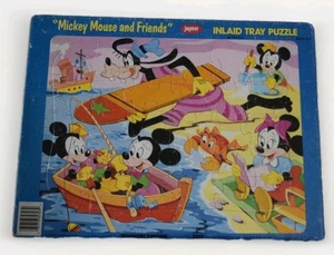 Jaymar Disney Mickey Mouse Seashore Funtime 30 Piece Inlaid Tray Puzzle - Picture 1 of 2