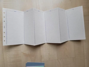 filofax Personal Einlagen Leporello Kalender Dauerkalender Jahreskalender - Bild 1 von 3