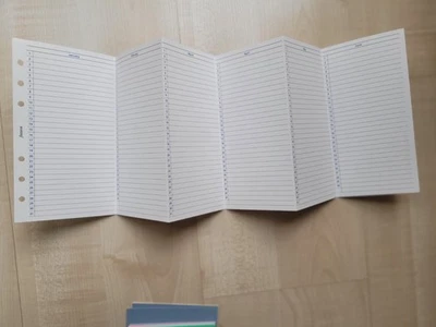 filofax Personal Einlagen Leporello Kalender Dauerkalender Jahreskalender - Bild 1 von 3