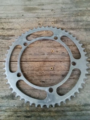 Передняя звездочка дорожного велосипеда Campagnolo Campy 52T 144 Bcd Италия  - Изображение 1 из 4