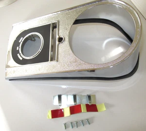 CHROME DASH COVER W/ HEAVY DUTY TRIM FOR HARLEY, RPLCS OEM # 71248-00 2000-2010 - Picture 1 of 3