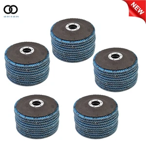 50 Stck. 4,5 Zoll x 7/8 Zoll 80er Körnung T29 Premium Zirkonia Fächerscheibe Schleifen Schleifen - Bild 1 von 6