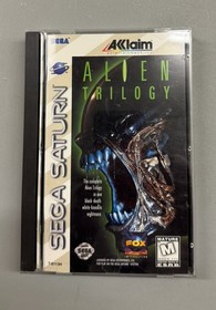Alien Trilogy Sega Saturn CIB Complete W/ Foam Tested Excellent Disc