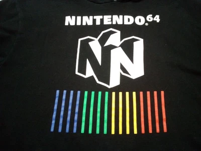 Nintendo 64 Sudadera con Capucha Hombre S Negro Logo Bolsillo Manga Larga Foto 1 de 4