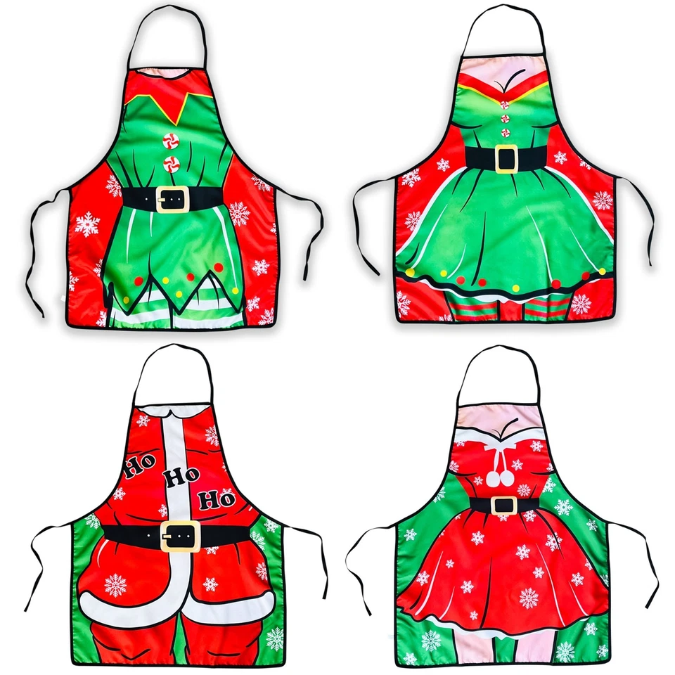BLUE PLANET FANCY DRESS Funny Christmas Apron Novelty Fancy Dress Costume Accessory Santa Elf