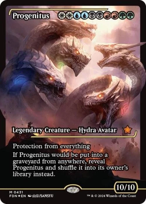 Progenitus (Showcase) -Foil Near Mint MTG Foundations - Image 1 of 1