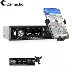 Autoradio 1 DIN Bluetooth Vivavoce FM USB MP3 Lettore + Supporto Telefono - Foto 1 di 20