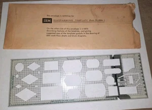 Plantilla de gráficos y diagramación IBM de colección 20-5884-4 con funda - Imagen 1 de 3