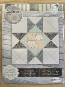 Joann Stoff Stückliste Laceflower Quilt Block Kit 5 Vintage Sterne 2016 - Bild 1 von 4