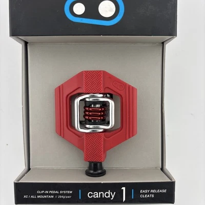 1 педаль Crank Brothers Candy двусторонняя без зажимов с платформой композитная красная - Изображение 1 из 4