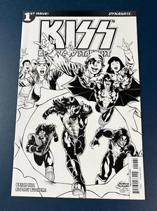 KISS Blood and Stardust #1 Dynamite Comics 2018 NM Black & White Sketch Variant - Picture 1 of 3