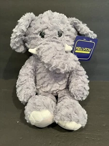 Elefant Plüschtier Kellytoy Neu mit Etikett Grau Weiß Glitzeraugen - Bild 1 von 5