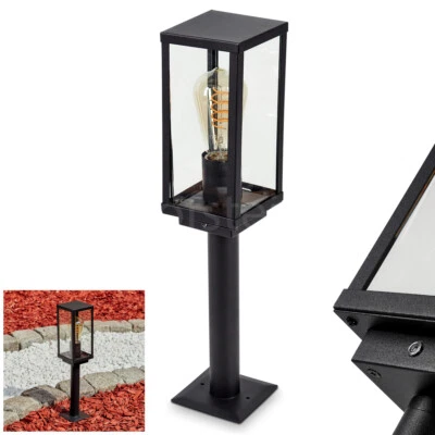 Außen Lampe Leuchte Glas Sensor Garten Wege Einfahrt Poller Sockel Beleuchtung - Bild 1 von 4