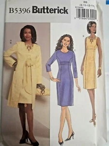 Coat Dress Mother of Bride Butterick B5396 Sewing Pattern 8 10 12 14 UC FF Event - Picture 1 of 5