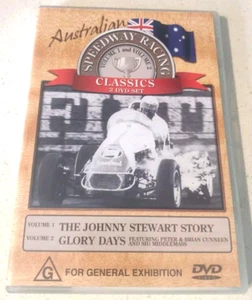 Australian Speedway Racing Classics Vil 1 & 2 DVD VGC The Johnny Stewart Story - Picture 1 of 2