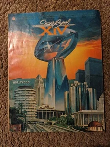 Vintage NFL 1980 Super Bowl XIV On Site Program PITTSBURGH STEELERS Vs RAMS Rare - Picture 1 of 2