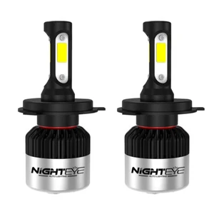NIGHTEYE HB2 9003 H4 LED Headlight Bulbs 6500K 9000LM 72W Canbus IP68 Waterproof - Picture 1 of 14