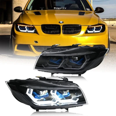 LED Headlights For BMW E90 E91 328 335 2009-2012 Sequential Turn Signal Assembly - Imagem 1 de 4