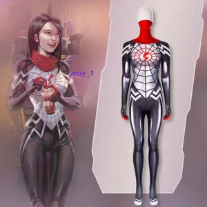 Lady Silk Cindy Moon Jumpsuit Spiderman Outfit Halloween Zentai Costume Cosplay - Picture 1 of 8