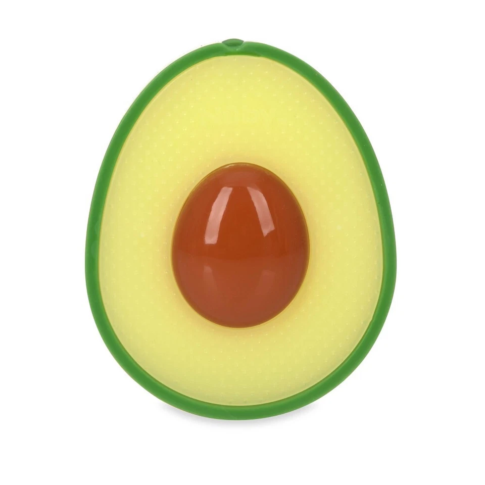 Nuby Avocado Slice All Silicone Teether Textured Surface Easy to Grasp ring - Image 1 of 1