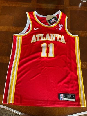 Camiseta Trae Young Nike Atlanta Hawks Statement Swingman vermelha 48 L The Y Patch nova com etiquetas - Imagem 1 de 4