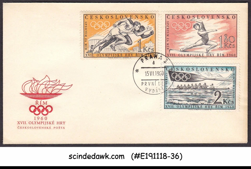 CZECHOSLOVAKIA - 1960 17th WINTER OLYMPIC GAMES - FDC - Image 1 of 1