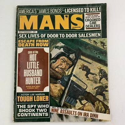 Man’s Magazine Sept 1968 Men's Pulp Ira Dinh Vietnam War Sex Lives Of Salesmen - Image 1 of 4
