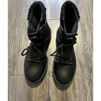 Botines Coach negros City Hiker con cordones de goma sintética de piel de oveja talla 7 Foto 1 de 4