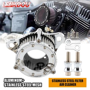 Mini Air Cleaner Intake Filter Stainless For Harley Sportster Iron 883 1200 XL - Picture 1 of 7