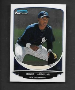 MIGUEL ANDUJAR 2013 BOWMAN CHROME MINI ROOKIE #195 NEW YORK YANKEES - Picture 1 of 1