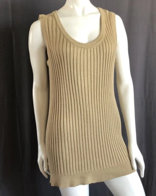 Vintage Angelo Tarlazzi Paris Knit Sweater Tank Tunic Silk Blend S/M Excellent - Image 1 of 4