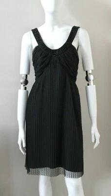 LA PERLA Vestido sin cordones negro hasta la rodilla IT44 UK12 US8 Foto 1 de 4