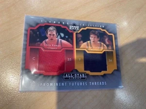 2003-04 Upper Deck Diamond Collection Chris Kaman + Mike Dunleavy Relic Jersey - Picture 1 of 1