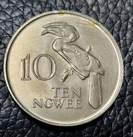 1968 Zambia 10 Ngwee Coin Cover