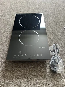 Electric Induction Cooktop 2 Burner Ceramic Glass Stove Top Touch Control - Picture 1 of 19