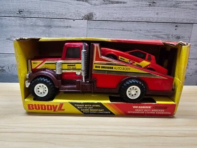 VTG 1987 BUDDY L BIG BRUISER AUTO BODY STOCK CAR KENWORTH HAULER - NOS - Image 1 of 4