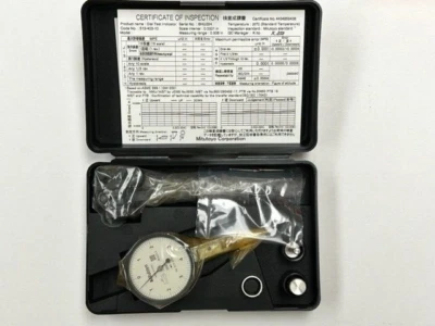 Mitutoyo 513-403-10T Dial Test Indicator, .008" Range, .0001" Grad. w/ Access