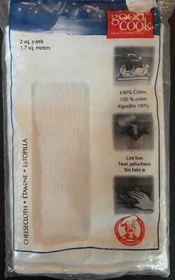 Paño de queso de algodón 2 yardas cuadradas 100% algodón puro ¡ENVÍO GRATUITO! Foto 1 de 3
