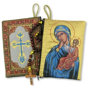 Virgin of Tenderness Rosary Icon Pouch 5 3/8"x4" - Imagen 1 de 1