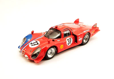 1:43 BESTMODEL  Alfa Romeo 33.2  Coda Lunga - 24 Horas de Le Mans 1968 #37 - Immagine 1 di 2