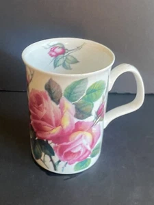 Vintage Roy Kirkham English Rose Fine Bone China Translucent Coffee Cup England - Bild 1 von 6